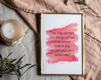 Printable Inspirational Wall Poster, Customizable Inspirational Wall Decor