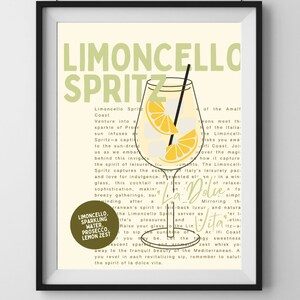 Limoncello Spritz Digitaler Download Druck - Eine spritzige Ergänzung zu Ihrer Wohnkultur