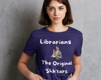 Maglietta bibliotecaria, maglietta per bibliotecario, regalo per bibliotecario, camicia per insegnante, camicia dell'insegnante, regalo bibliotecario, regalo insegnante, abbigliamento bibliotecario