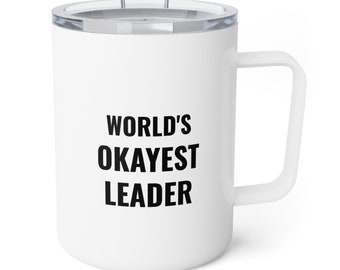 Birra Leadership, Tazza da caffè isolata da 10 once, Regalo per il capo, Regalo per l'insegnante, Regalo per il collega, Regalo politico, Tazza regalo per la campagna del leader