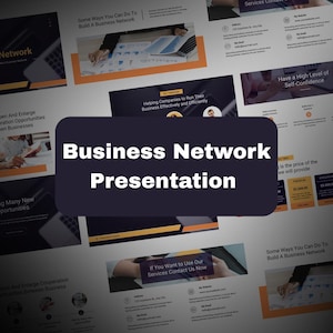 Modèle de présentation de réseau professionnel | Deck de hauteur modifiable sur Canva | Diapositives professionnelles modernes de style PowerPoint | Modèles de diapositives Google