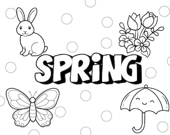 Spring Coloring Page