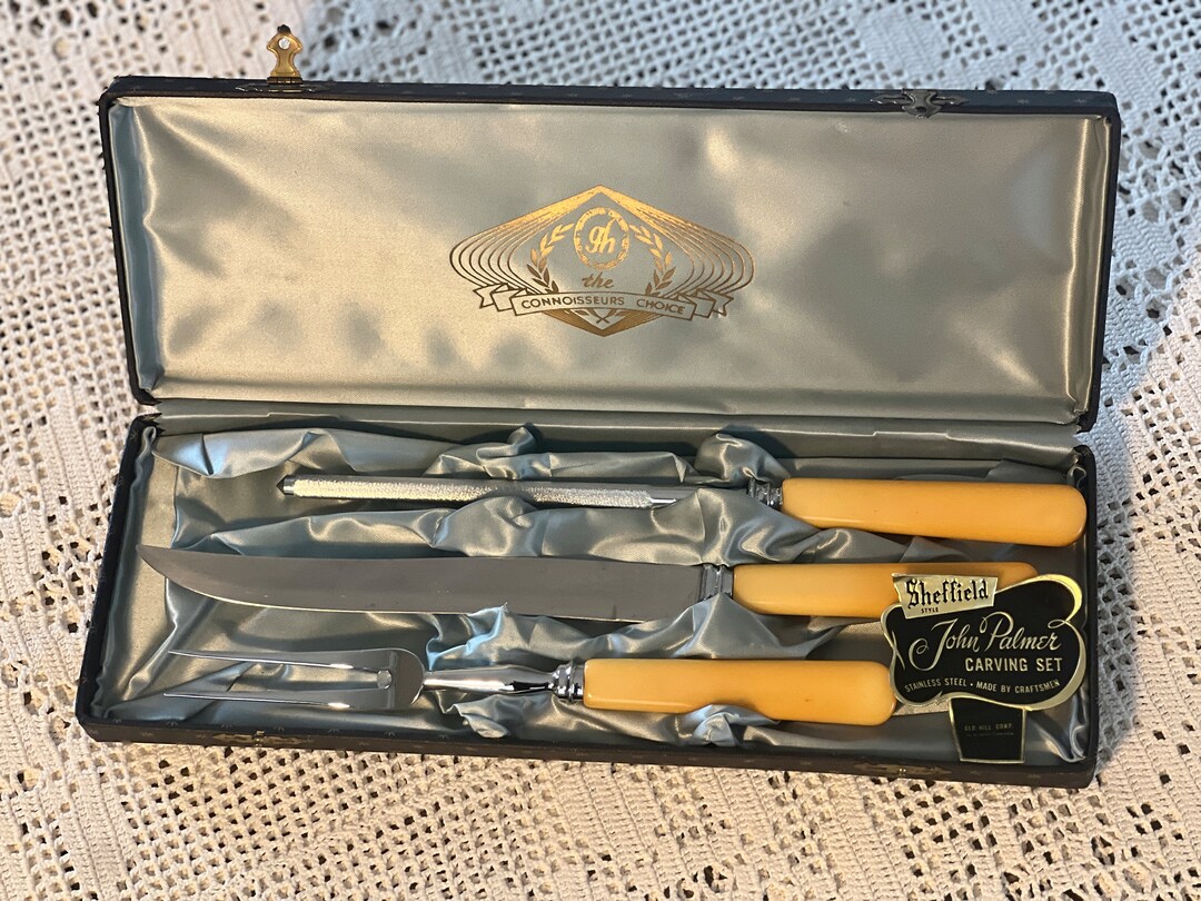 Vintage Carving Set Cutlers John Palmer Carving Set With Etsy