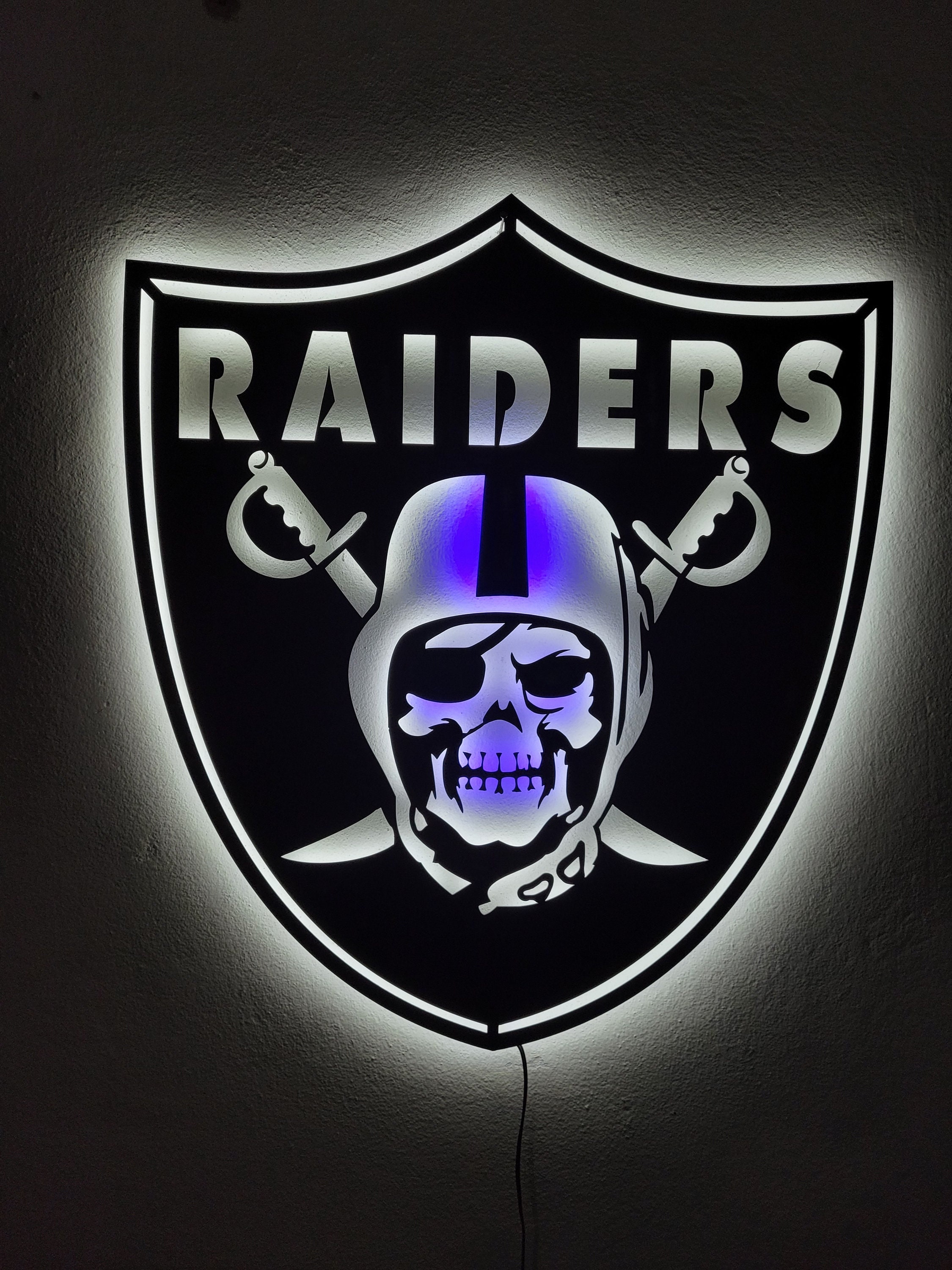 Las Vegas Raiders Neon-Like Flex LED Sign Multi Color