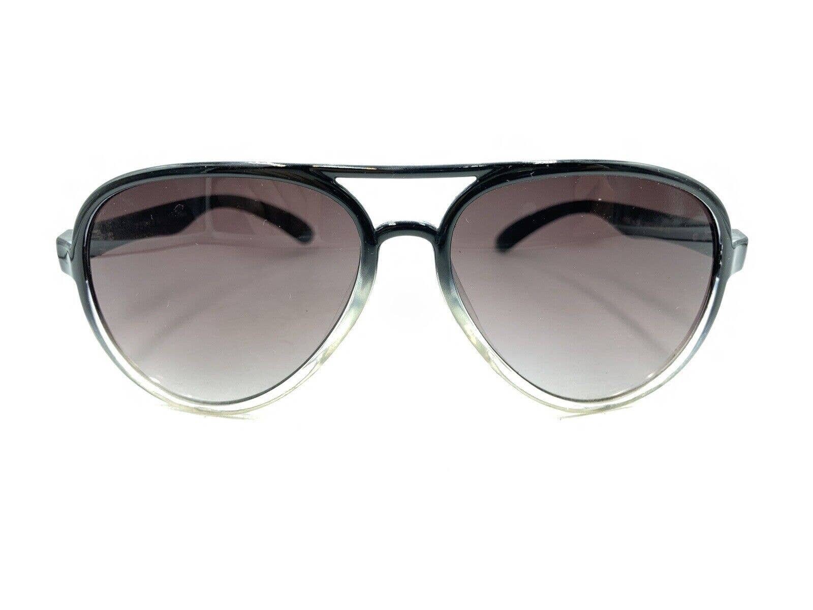 Perry Ellis PESUN059-2 Black Clear Fade Aviator Sunglasses Purple