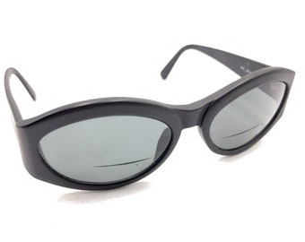 Yves Saint Laurent YSL 6575 Y505-S Satin Black Oval Sunglasses Frames 135 Italy