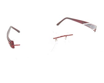 BOZ ROCK 3900 Red Eyeglasses Frames Women Full Rim 52-17-136  display picture 3