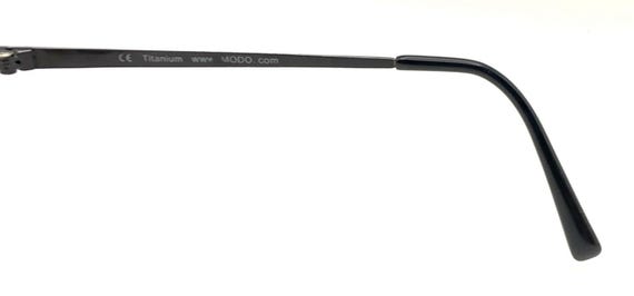 Modo Black Titanium Metal Rectangle Eyeglasses Fr… - image 10