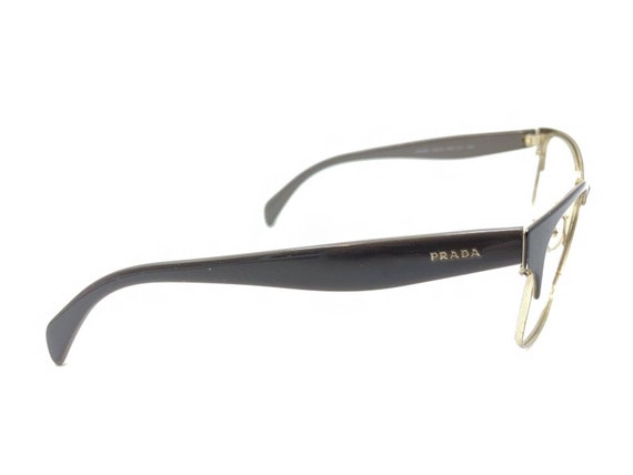 Prada VPR 65R DHO-1O1 Brown Gold Cat Eye Eyeglass… - image 4