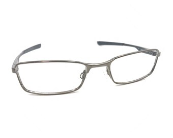 Oakley Socket 2.0 Brushed Chrome Gray Matte Black Eyeglasses Frames 51-18 134