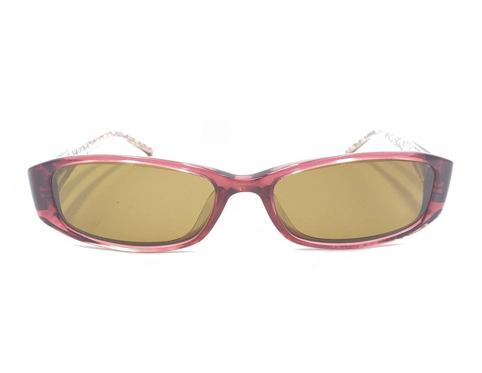 Coach Stephanie 557 Burgundy Pink Rectangular Eyeglasses  display picture 1