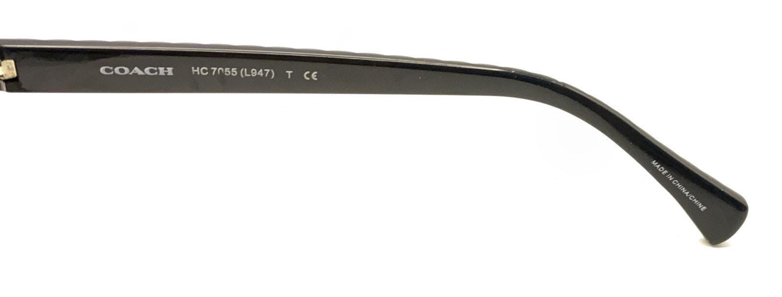 Coach HC7055 sunglasses Coach HC 7055 L947 Silver Black Aviator Metal Sunglasses  main image 3