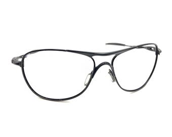 Oakley Crosshair OO4060-03 Matzwarte pilotenbril met overslag, montuur 61-15 127