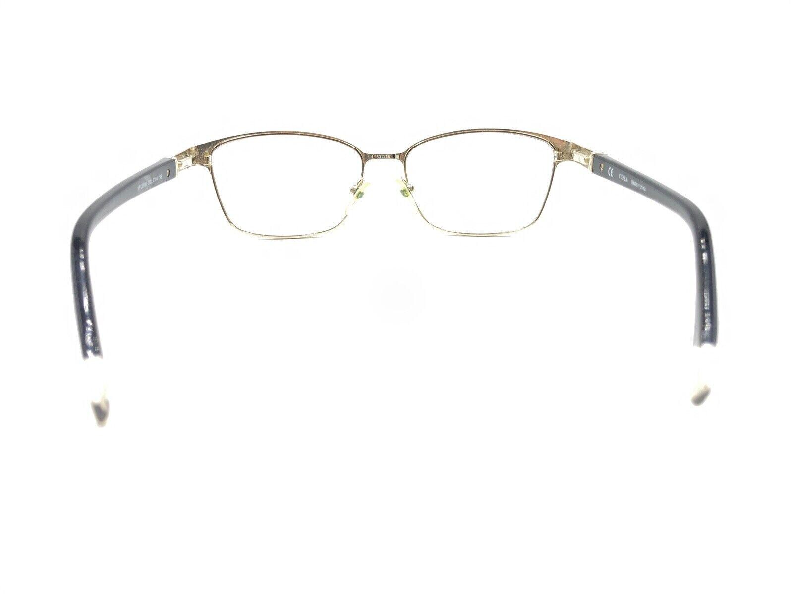 Furla VFU280K COL. 0304 Black Gold Eyeglasses Frames 53-15 