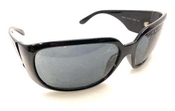 CHANEL ブラック サングラス 508B Chanel 5080-B C.501/8 Black Oversized Wrap Sunglasses Frames 64-16