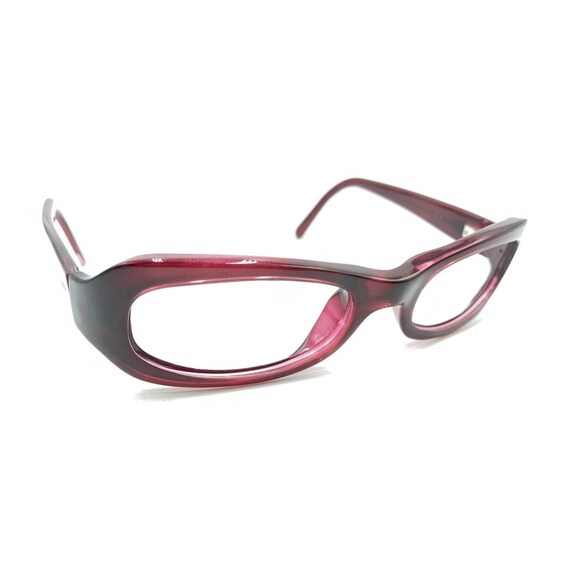 Maui Jim Burgundy Maroon Rectangle Oval Sunglasses Frames Designer Men Women