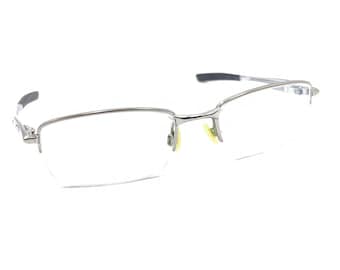Oakley OX3167-0251 Polished Gunmetal Silver Half Rim Eyeglasses Frames 51-18 137