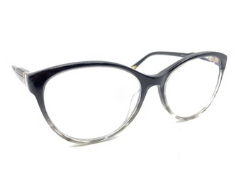 Nina Ricci VNR101K OAFF Black Clear Gradient Cat Eye Eyeglasses Frames 52-16 135