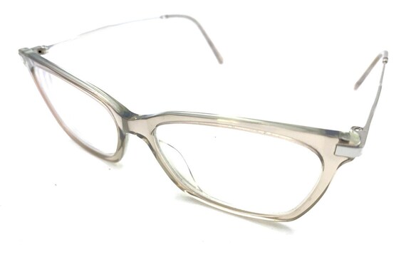 Marc Jacobs Clear Translucent Silver Rectangle Ey… - image 8