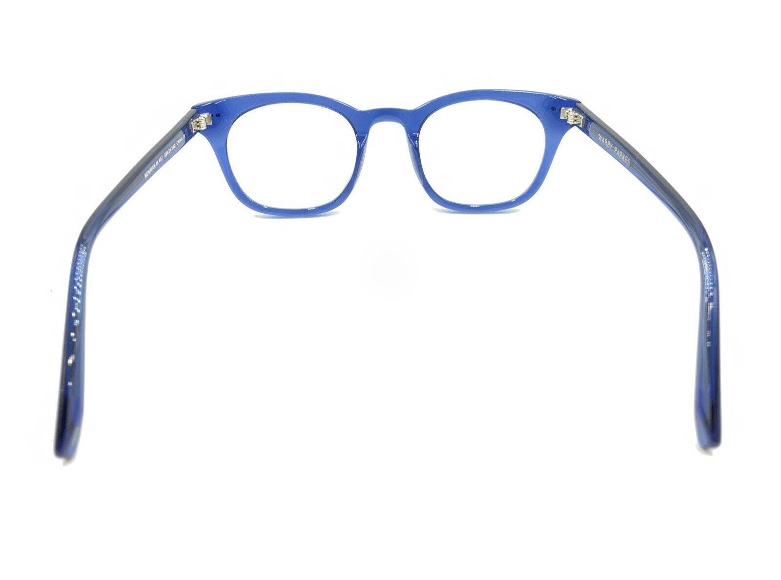 Warby Parker Newman M 447 Sunglasses Blue Frame 48-21-140 NEW w/ Case Warby Parker Newman M447 Blue Round Eyeglasses 48-21 140  main image 2