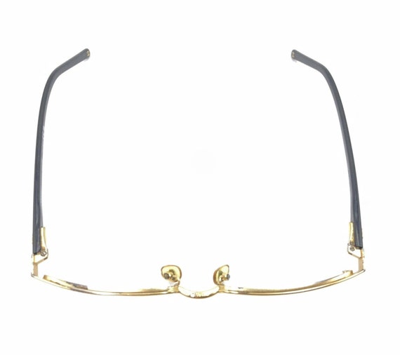 Chanel 2099 323 Gold Black Half Rim Eyeglasses Fr… - image 3