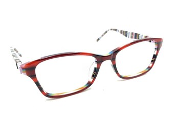 Ocean Pacific OP G-859 Berry Laminate Red Eyeglasses Frames 47-16 135 Designer