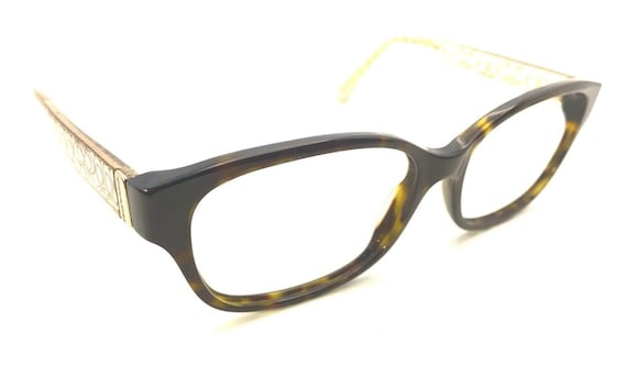 Coach Tan Brown Rectangular Eyeglasses Frames Des… - image 1