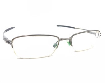Oakley Valve OX3093-0253 Brushed Chrome Silver Half Eyeglasses Frames 53-18 135