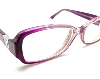 Fendi F833 Purple Cold Insert Rectangle Eyeglasses Frames 53  display picture 2