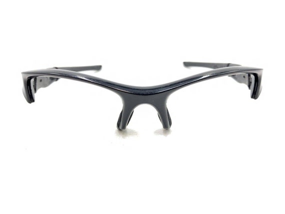 Oakley Flak Black Half Rim Wrap Sunglasses Frames… - image 6