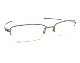 Oakley Valve OX3093-0253 Brushed Chrome Silver Half Eyeglasses Frames 53-18 135
