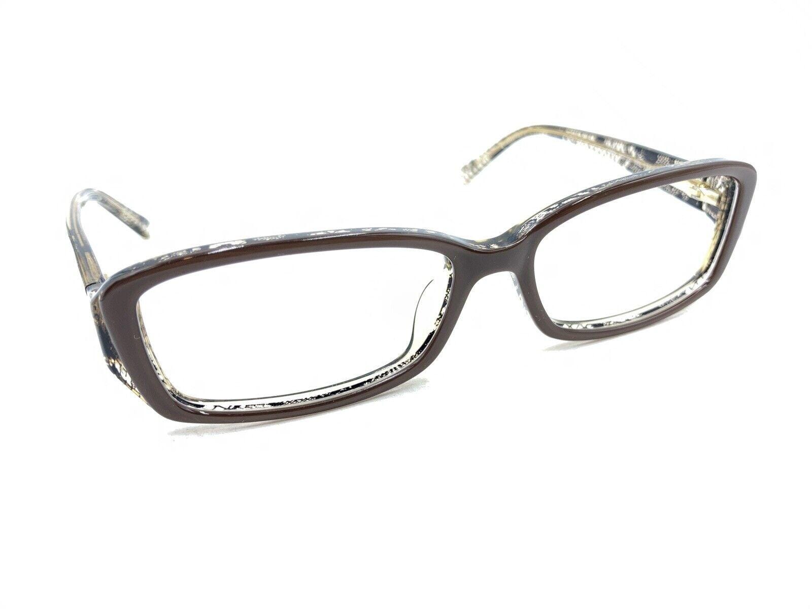 Valentino V2605 282 Beige Black Authentic Eyeglasses 52-15-130 Valentino V2605 905 Brown Black Clear Lace Eyeglasses Frames  main image 4
