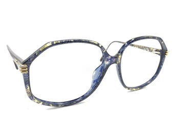 Versino Eyewear N864 Blue Oval Sunglasses Purple Gradient 