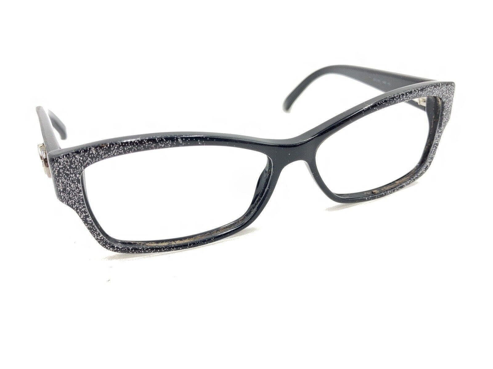 Black glitter cheap eyeglass frames