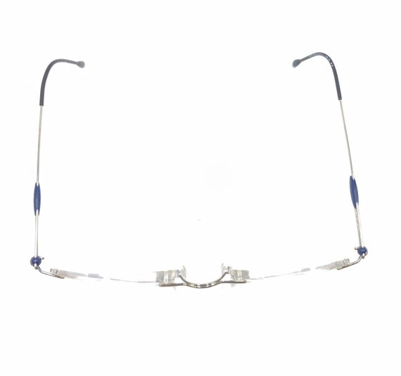 Silhouette Titanium Silver Black Rimless Eyeglass… - image 3