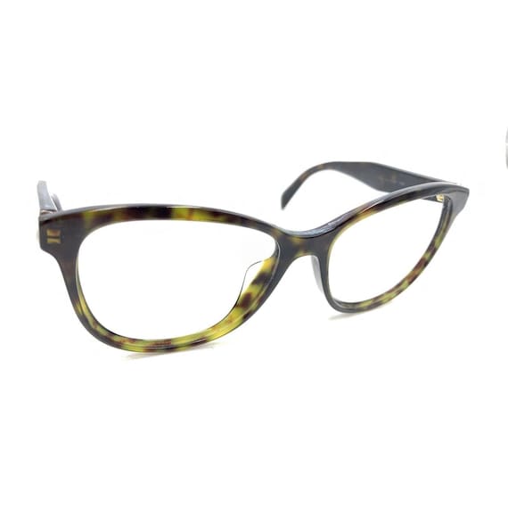 Prada Tortoise Brown Large Square Eyeglasses Fram… - image 1
