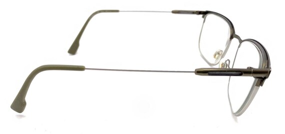 Flexon E1124 310 Green Silver Rectangle Eyeglasse… - image 5