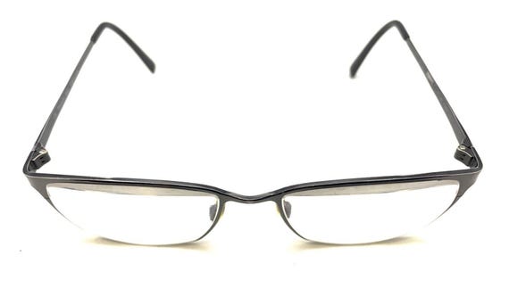 Modo Black Titanium Metal Rectangle Eyeglasses Fr… - image 3