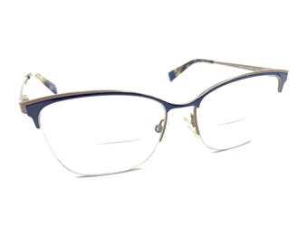 Rampage R174 BRN 51-17-135 Brown/blue Metal Half Rim 