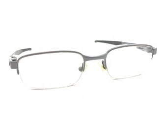 Oakley Backwind 0.5 OX3163-0150 Satin Grey Half Rim Eyeglasses Frames 50-19 139