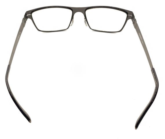 Prodesign Denmark Black Metal Rectangle Eyeglasse… - image 6