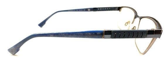 Flexon Latitude E1110 412 Blue Rectangle Eyeglass… - image 5
