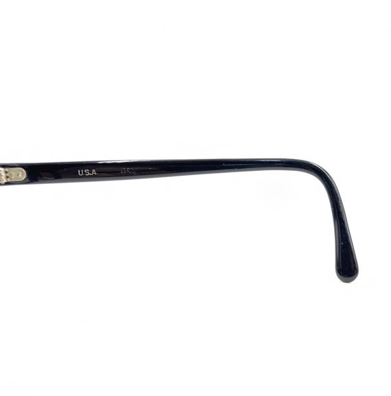 Vintage Black Square Eyeglasses Frames 135 USA De… - image 9
