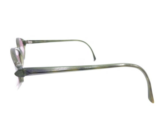 Face A Face Translucent Green Oval Eyeglasses Fra… - image 7