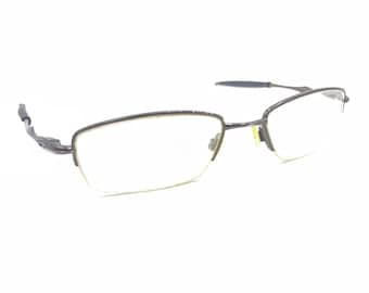Oakley Sculpt 6.0 Pewter Metal Half Rim Eyeglasses Frames 53-18 142 Men Women
