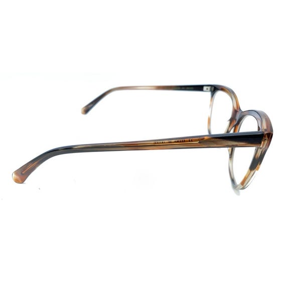 Bevel Siamese 3718 PK Brown Square Eyeglasses Frames 54-15 Japan Designer View 5