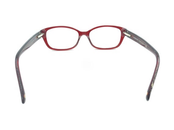 Versace MOD 3148 974 Translucent Red Rectangle Ey… - image 5