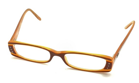 Versace MOD 543 Orange Brown Rectangle Eyeglasses… - image 8