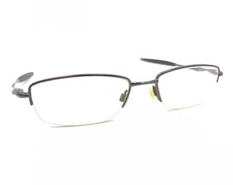Oakley Sculpt 6.0 Pewter Metal Half Rim Eyeglasses Frames 53-18 142 Men Women