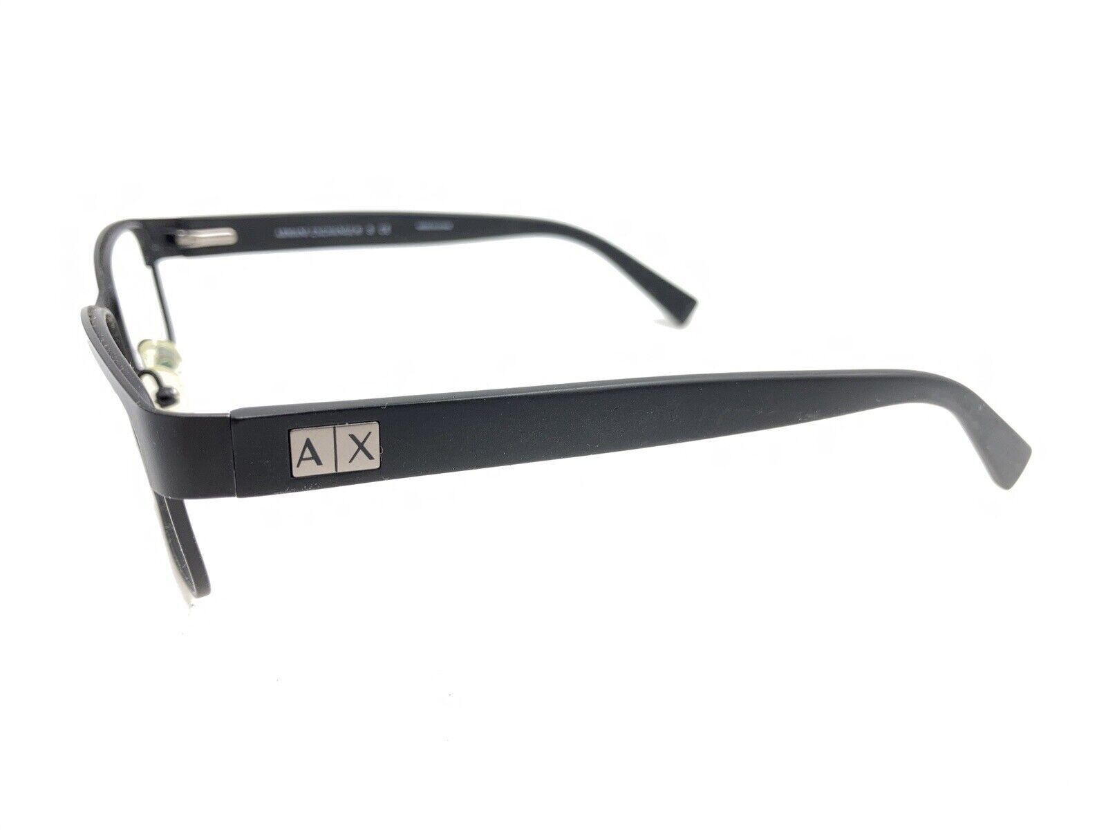 Armani Exchange Ax 1020 6063 Matte Black Authentic Eyeglasses 54-17-145 Armani Exchange AX 1020 6063 Matte Satin Black Eyeglasses  main image 2